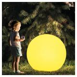 $246 NEW 50cm/20-in Large LED Globe Orb Light, Rec