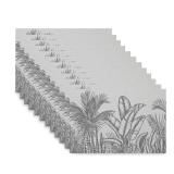NEW $46 (12'x18') 12pcs Woven PVC Printed Placemat