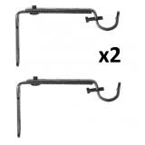 SEALED $33 2 X 2PK Adjustable Curtain Rod Bracket