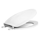 Elongated Closed Front Toilet Seat in White