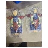 NEW 2PK Metal Angels Garden Decorations (9'x7')