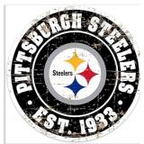 NEW $45 (22.5') Pittsburgh Steelers Sign Round