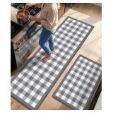 NEW $70 2pcs (20x29+20x59') Kitchen Mat