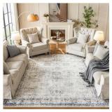 $88 NEW Istana 8x10 Rug   White Cream/Grey Area Ru