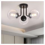 NEW $155 3-Lights Semi Flush Ceiling Light Fixture