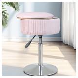 NEW $80 360ï¿½ Swivel Vanity Stool, PU Leather