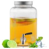 NEW $33 (4L) Glass Drink Dispenser