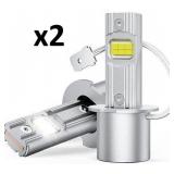 SEALED $72 2X 2PK H3 LED Bulbs Halogen Replacement