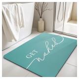 SEALED $37 'Get Naked' Bath Mat, Quick Dry