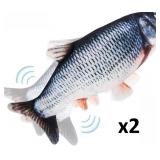 NEW $40 2PK USB Fish Toy, Interactive&Catnip Bag