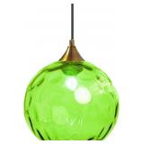NEW $70 8' Vintage Glass Pendant Ceiling Light