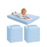 $69 20-pcs (24'x48') Fitted Crib Sheets