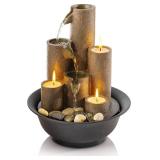 NEW $75 Indoor Tabletop Tiered Water Fountain