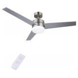 SEALED $90 52' Modern Ceiling Fan w/LED & Remote