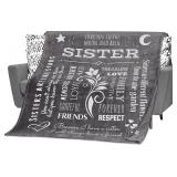 NEW $57 Soft 'Sister' Throw Blanket (50' x 60')