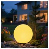 $72 25cm/10-inch Solar Ball Light Outdoor