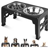 $32 Elevated Dog Bowls with Stand, Raised Dog Bowl