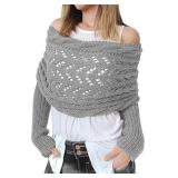 SEALED Knitted Scarf Multifunctional w/Sleeves