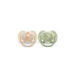 NEW 2pcs Ultra Soft Pacifier 0-6M