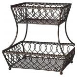 NEW 2-Tier Rectangular Basket