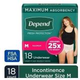 $55 NEW Depend Fresh Protection Incontinence Under