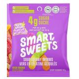 3x Snack Bags Sour Gummy Worms, 4g of Sugar, 50g