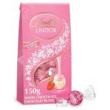 BB6/25 LINDOR Strawberry Cream White Truffle 150g