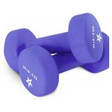 2pk Dumbbell Hand Weights 20lbs Purple/Blue