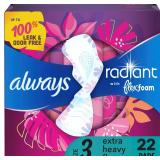 Always Radiant with FlexFoam Pads, 22ct