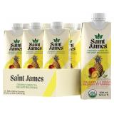 12pk Saint James Iced Tea Pineapple Mango 16.9floz