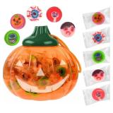 2x Halloween Candy Pumpkin Jar, Wrapped 120ct