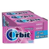 12pk Orbit Sugar-Free Chewing Gum BubbleGum 14ct