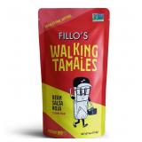 3x FILLO'S Walking Tamales Bean Salsa Roja - 4oz