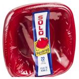 Solo Plastic Bowl 20 oz/22 ct Red