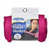 Cloudz Compact Travel Blanket - 42 in x 60 Magenta