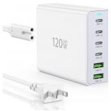 20W 30W USB C Charger Block, 6 Port