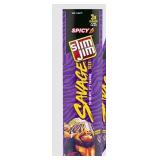 4x Savage Spicy Smoked Snack Stick Slim Jim 3oz