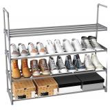 New HOMEFORT 4-Tier Shoe Rack, Metal Shoe...