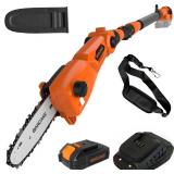 NEW $80 Pole Chain Saw Cordless Chainsaw