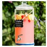New $111 2 Gallon Beverage Beverage Serveware...