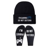 New $34 Leining Novelty Gamer Socks Beanie...