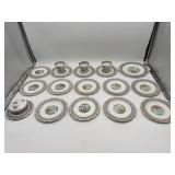 $500+ Royal Albert Silver Birch China Set (19pcs)