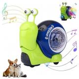 NEW Glowing & Crawling Musical Snail w/LED Lights