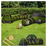 OPENED $120 VIVOHOME 6-in-1 Outdoor Cat...