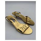 Unisa Gold Slingback Heels (Women's 8.5B)