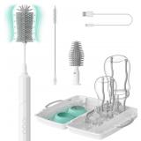 NEW 7-in-1 Electric Baby Bottle Brush Kit