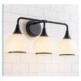 NEW $126 Black Bathroom Light Fixtures