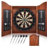 New $230 Sisal Dart Board Cabinet Sets,...