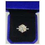 $3,175 App (5.00ct) Moissanite Ring Sz6 3/14