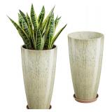 New $100 QCQHDU 21 inch Tall Planters for...